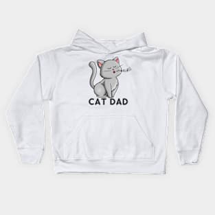 cat dad Kids Hoodie